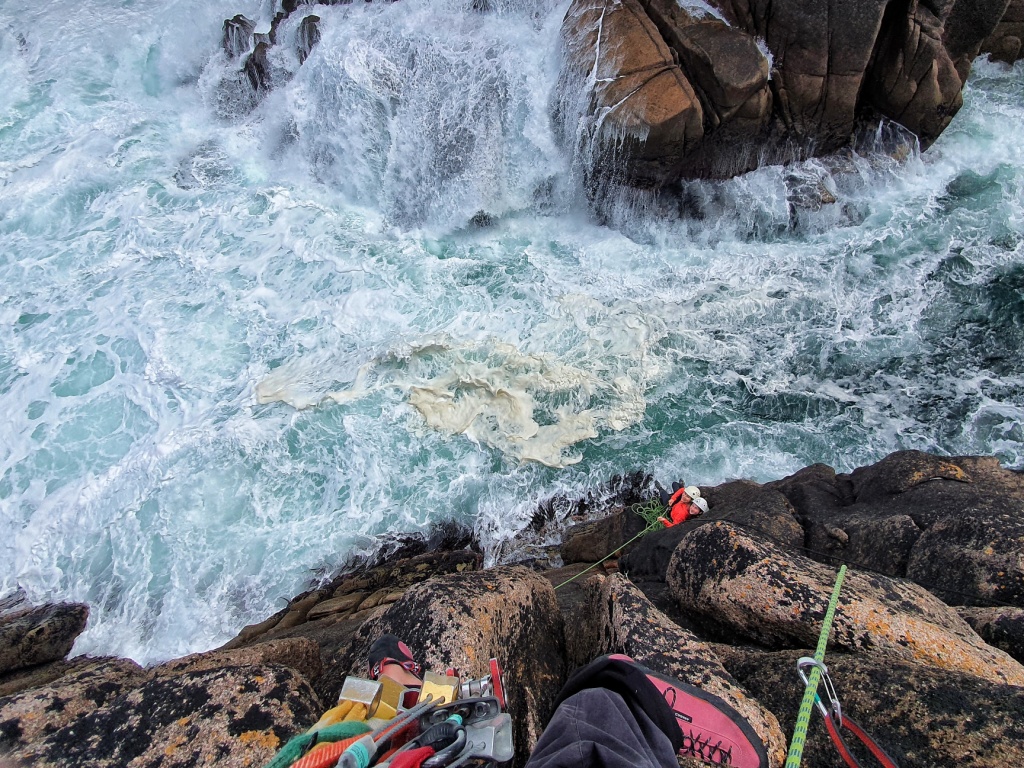 Climbing new routes in Ireland